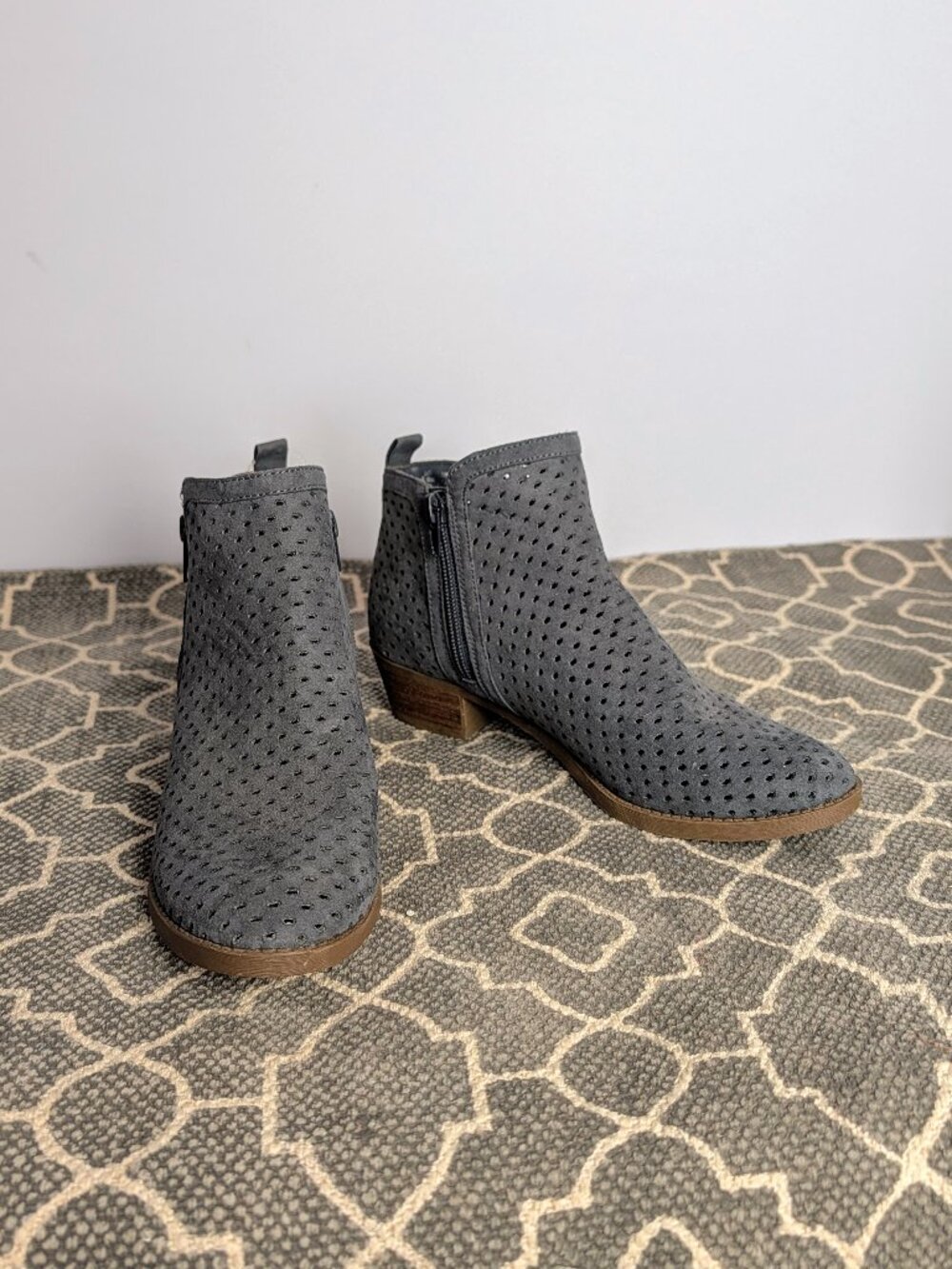 *CARLOS SANTANA Western Leather Ankle Boots Sz 6.5M